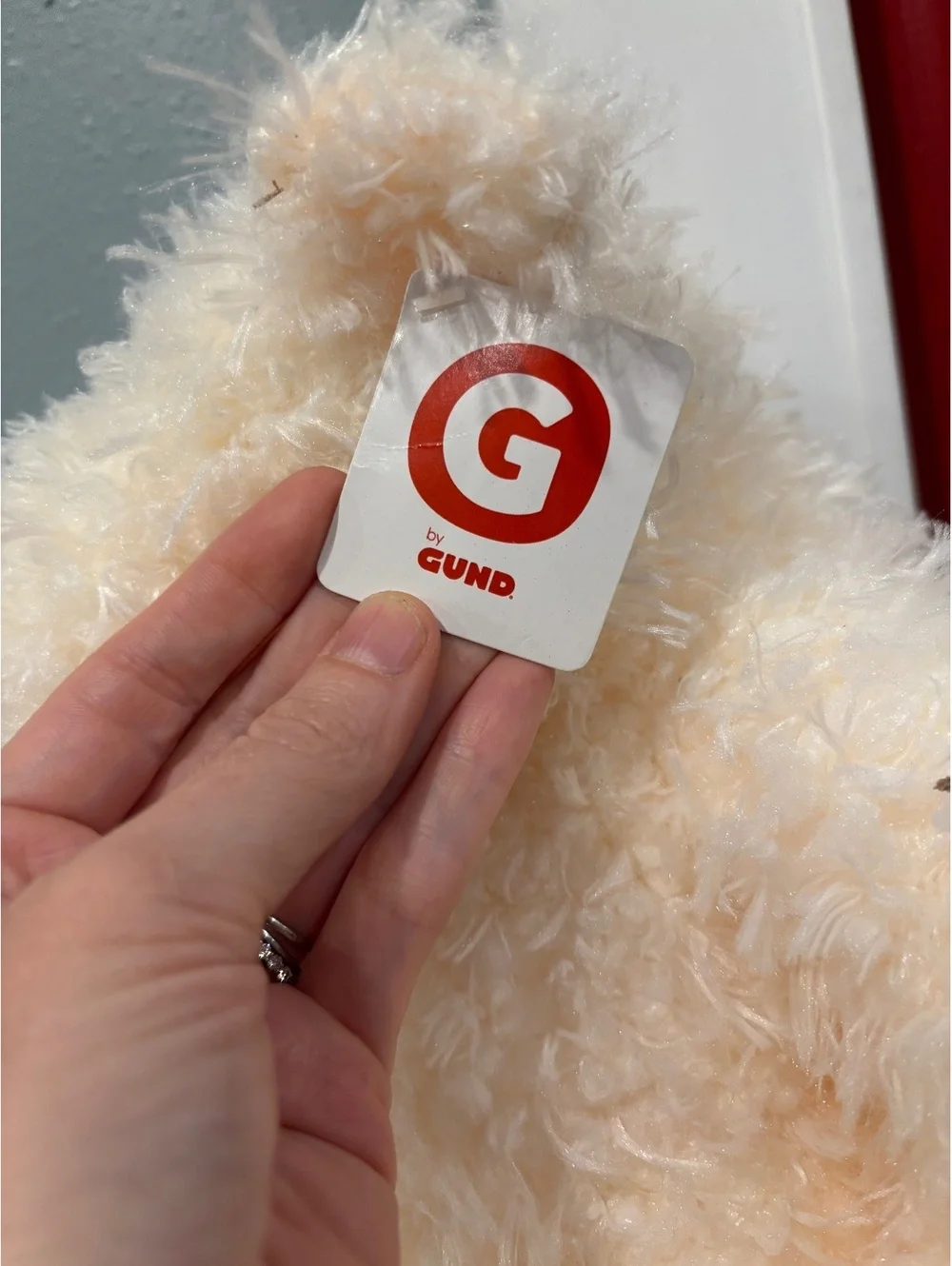 Gund Cream Shaggy Teddy Bear (NWT)